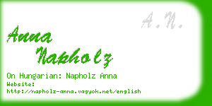 anna napholz business card